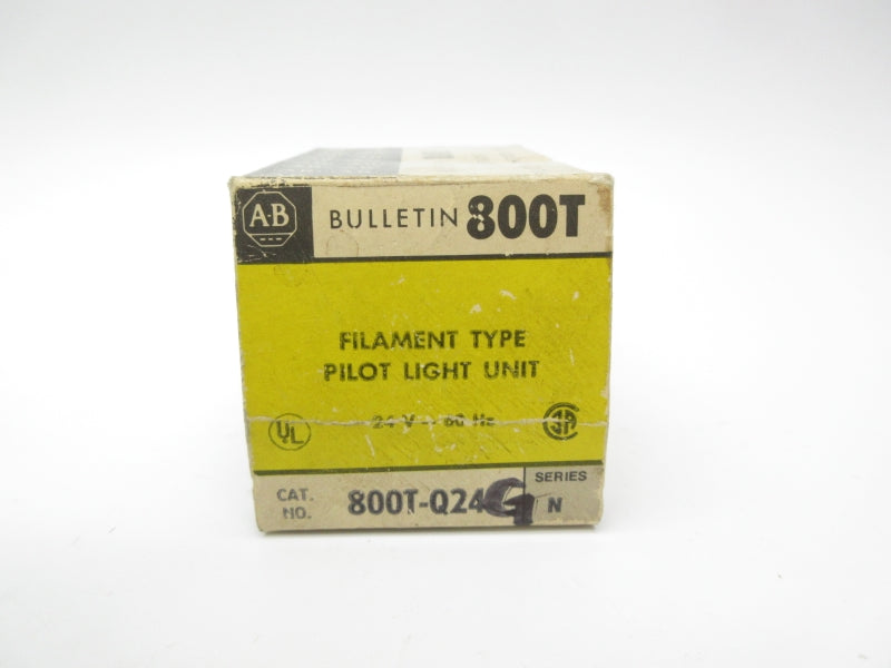 ALLEN BRADLEY 800T-Q24G SER. N 24V (BK/YL) NSMP