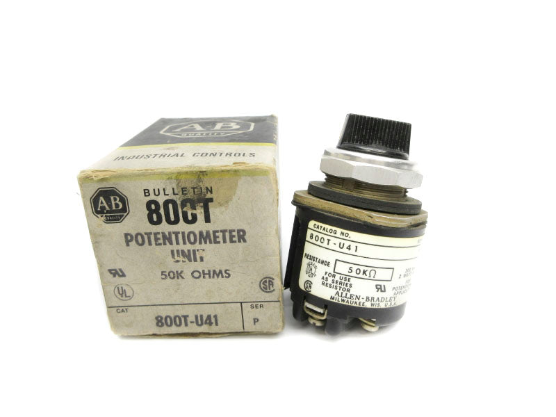 ALLEN BRADLEY 800T-U41 SER. P 300VAC (BK/YL) NSMP