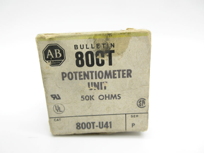 ALLEN BRADLEY 800T-U41 SER. P 300VAC (BK/YL) NSMP