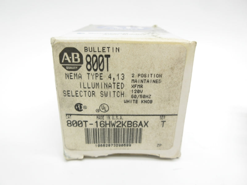 ALLEN BRADLEY 800T-16HW2KB6AX SER. T 120V (GY/BL) NSMP
