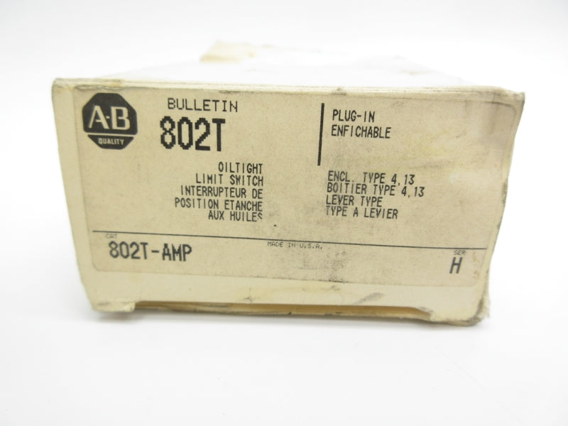 ALLEN BRADLEY 802T-AMP SER. H 120-600VAC 60A (AS PICTURED) (WH) NSMP