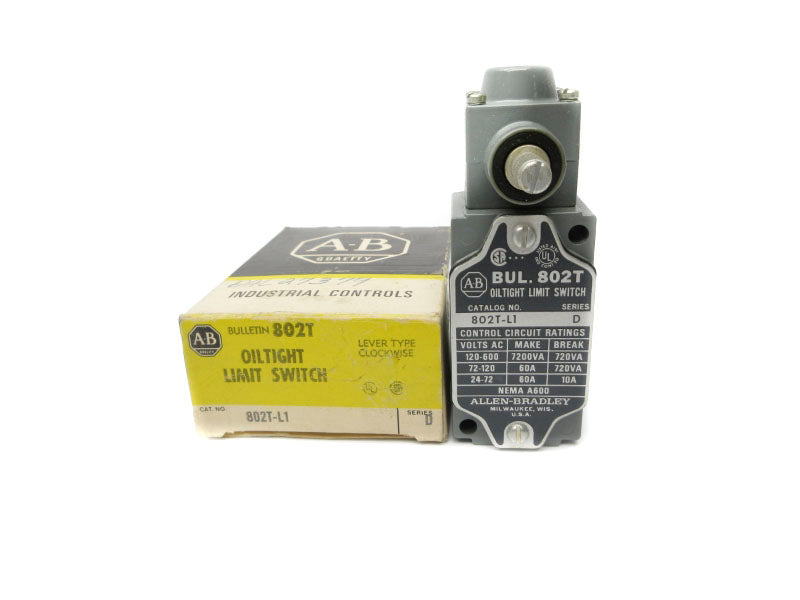 ALLEN BRADLEY 802T-L1 SER. D 120-600VAC 60A (BK/YL) NSMP