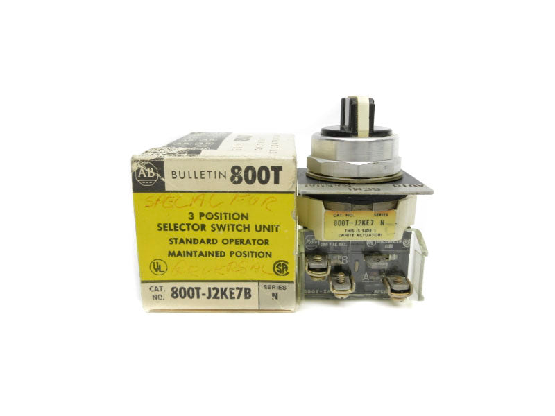 ALLEN BRADLEY 800T-J2KE7B SER. N (BK/YL) NSMP