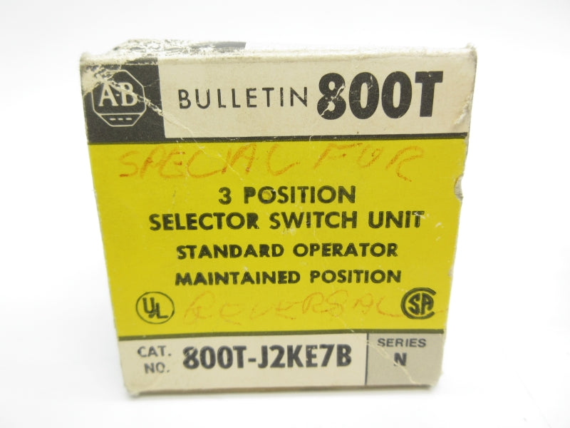 ALLEN BRADLEY 800T-J2KE7B SER. N (BK/YL) NSMP