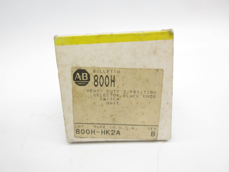 ALLEN BRADLEY 800H-HK2A SER. B (BK/YL) NSMP