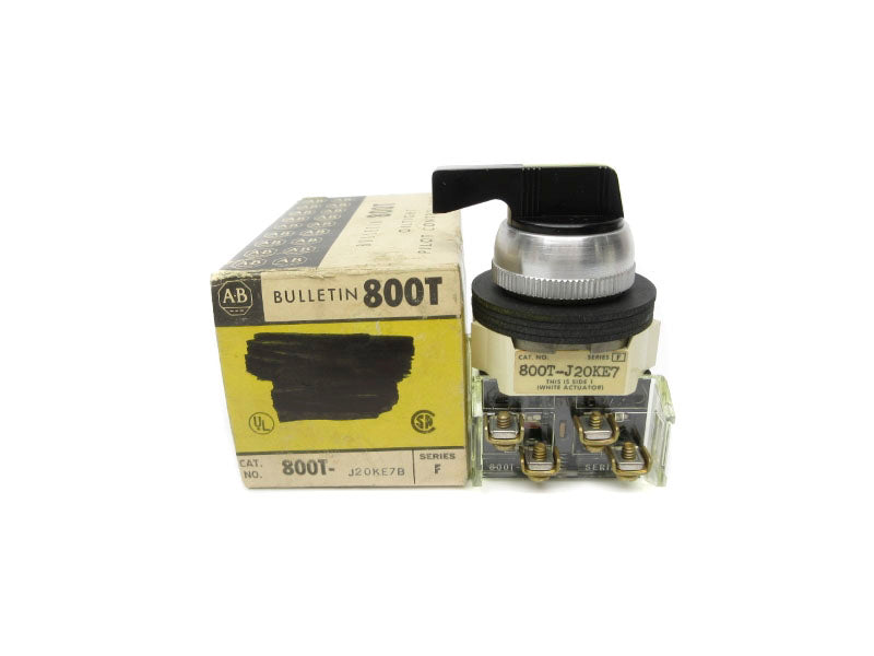 ALLEN BRADLEY 800T-J20KE7B SER. F (BK/YL) NSMP