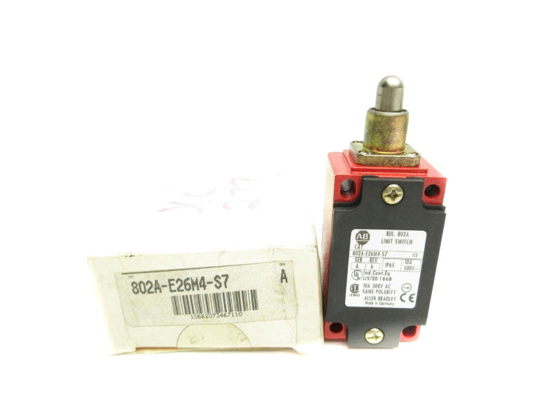 ALLEN BRADLEY 802A-E26M4-S7 SER. A 300VAC 10A (WH) NSMP