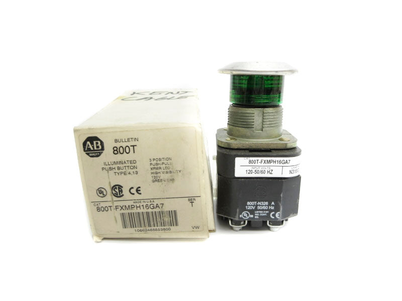 ALLEN BRADLEY 800T-FXMPH16GA7 SER. T 120V (WH) NSMP
