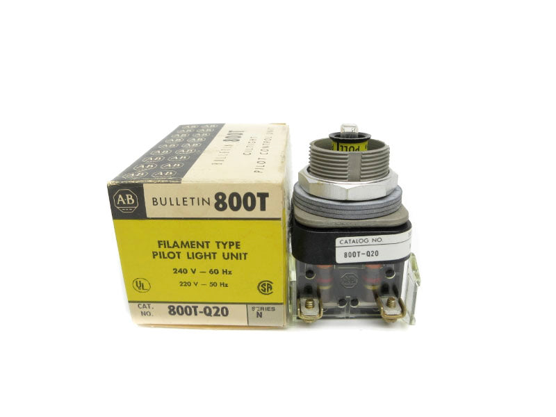 ALLEN BRADLEY 800T-Q20 SER. N 220/240V (BK/YL) NSMP