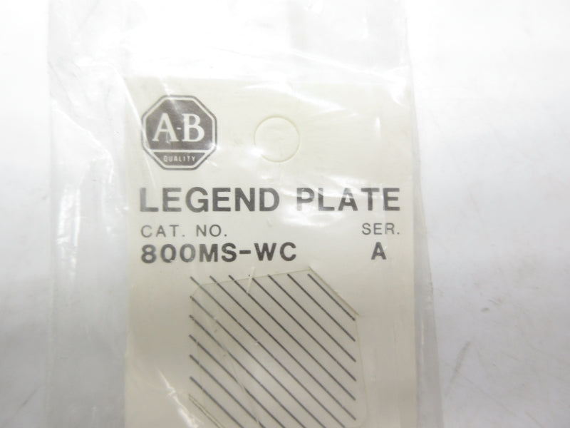 ALLEN BRADLEY 800MS-WC SER. A (BLUE) NSMP