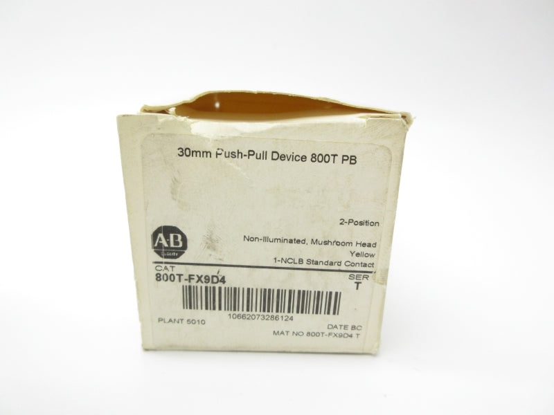 ALLEN BRADLEY 800T-FX9D4 SER. T (WH) NSMP