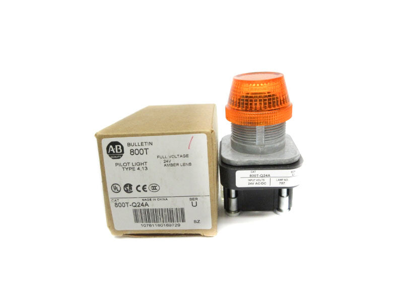 ALLEN BRADLEY 800T-Q24A SER. U 24VAC/DC (BR/WH) NSMP