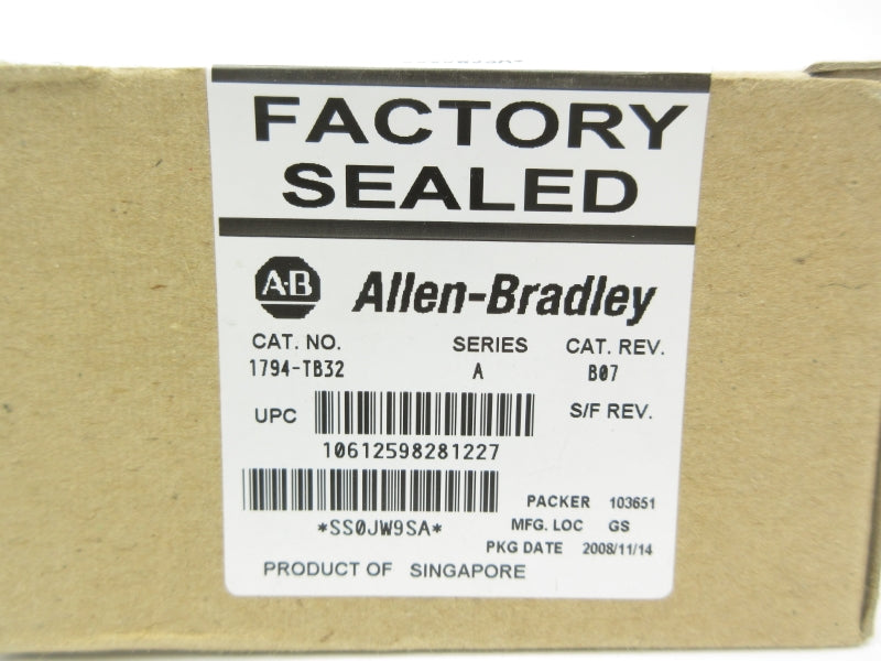 ALLEN BRADLEY 1794-TB32 SER. A DATE: 2008 NSFS