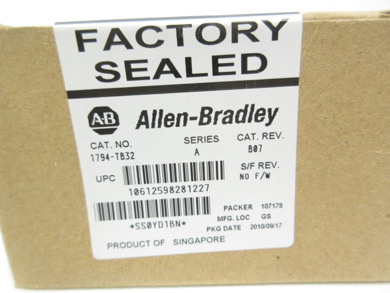 ALLEN BRADLEY 1794-TB32 SER. A DATE: 2010 NSFS