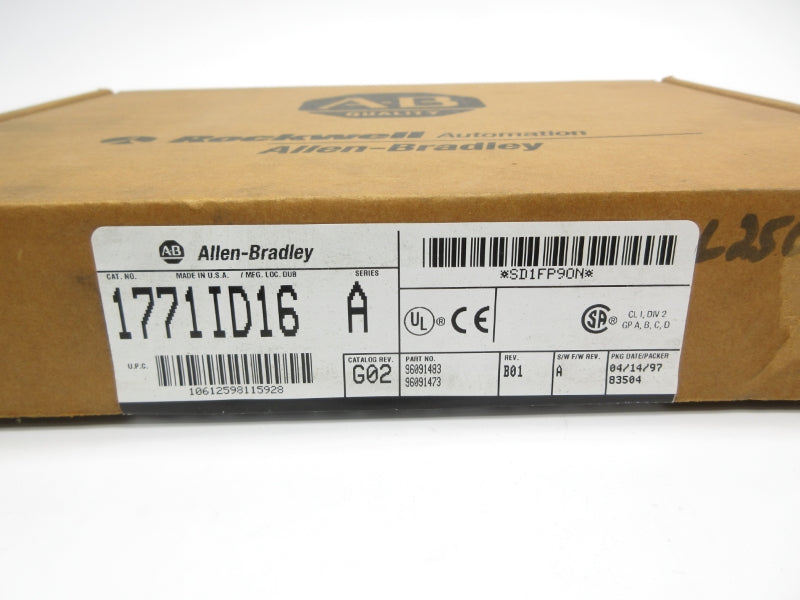 ALLEN BRADLEY 1771-ID16 SER. A F/W A DATE: 1997 NSFS