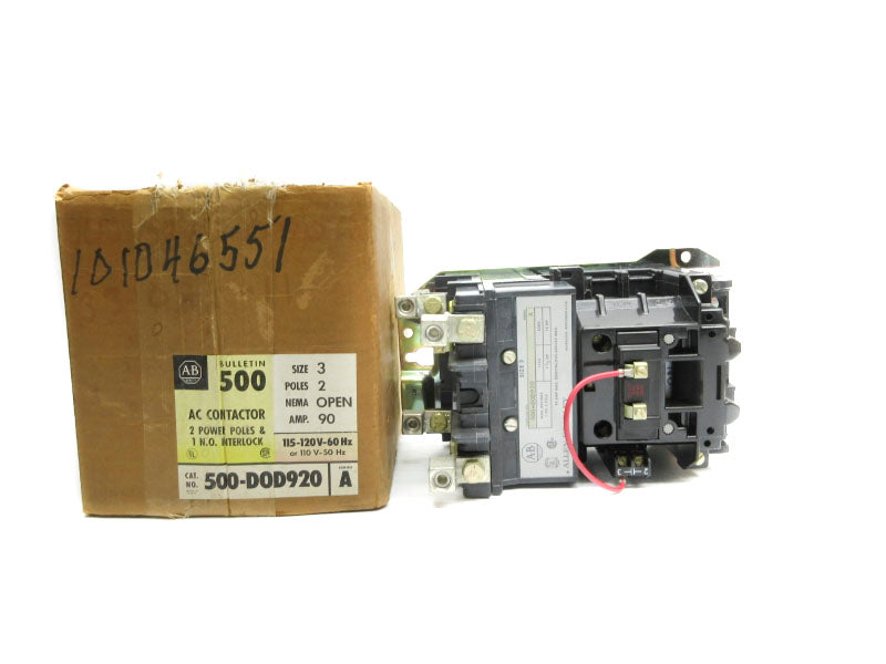 ALLEN BRADLEY 500-DOD920 SER. A 120V (BR/YL) NSMP
