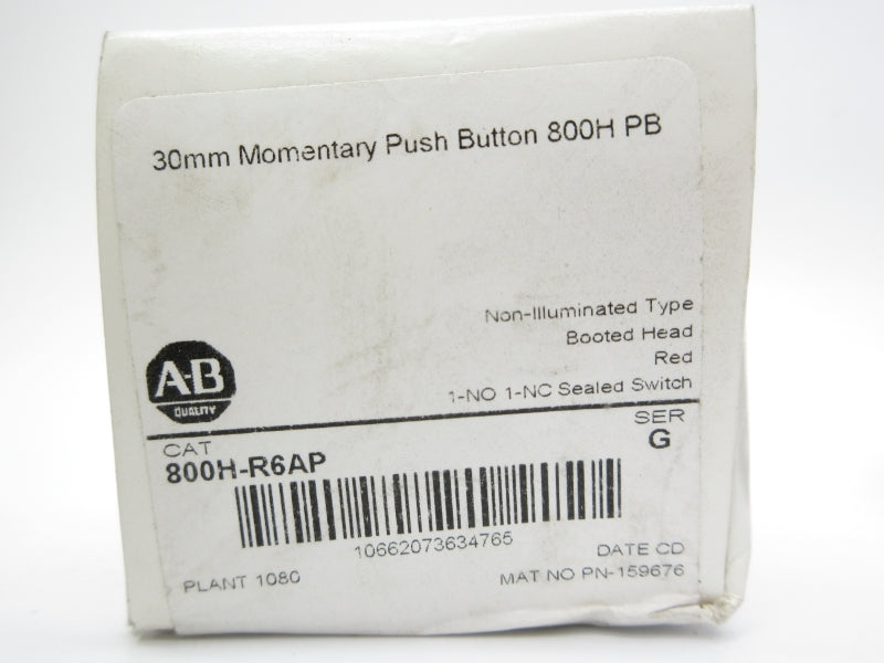ALLEN BRADLEY 800H-R6AP SER. G (WH) NSMP
