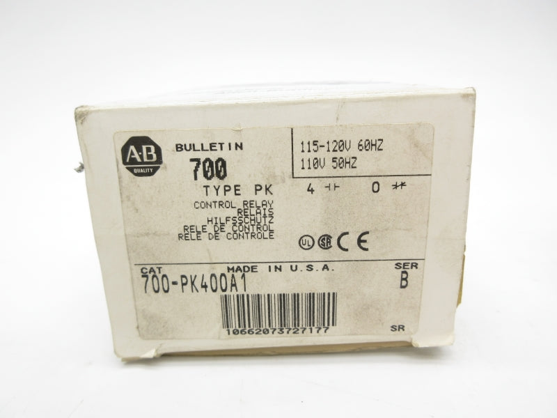 ALLEN BRADLEY 700-PK400A1 SER. B 120V (GY/BL) NSMP