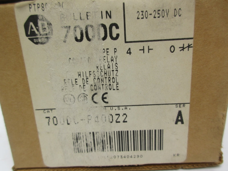 ALLEN BRADLEY 700DC-P400Z2 SER. A 230-250V (BR/WH) NSMP