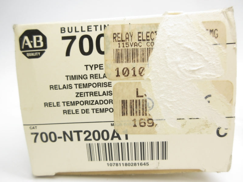ALLEN BRADLEY 700-NT200A1 SER. C 110/120V 60A (WH) NSMP