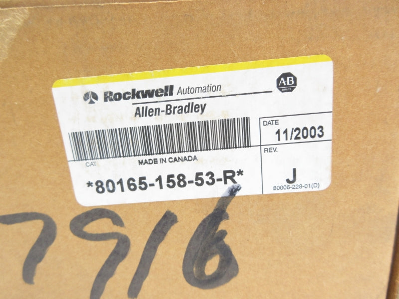 ALLEN BRADLEY 80165-158-53-R 80165-158-53J REV. J NSMP