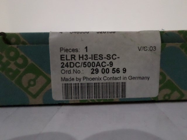 PHOENIX CONTACT ELR H3-IES-SC-24DC/500AC-9 HYBRID MOTOR STARTER *FACTORY SEALED*