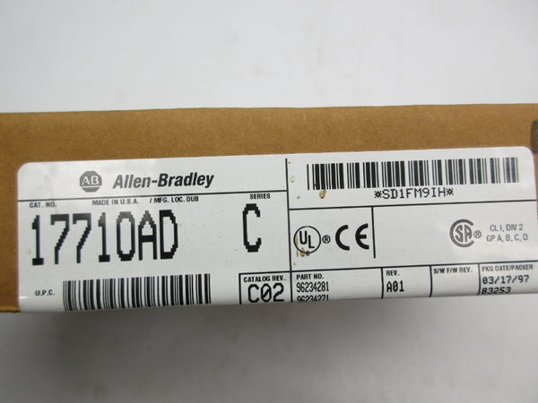 ALLEN BRADLEY 1771-OAD SER. C DATE: 1997 NSFS