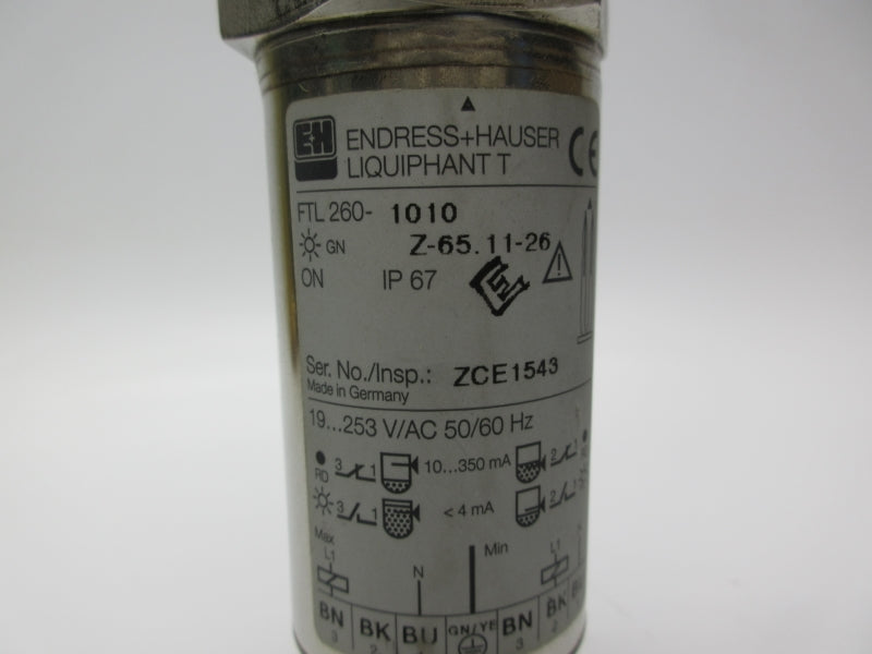ENDRESS+HAUSER FTL260-1010 19/253VAC NSNP