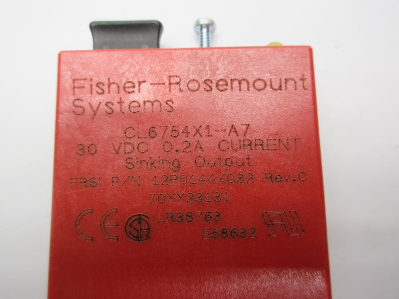 FISHER ROSEMOUNT CL6754X1-A7 12P0144X032 30VDC 0.2A NSNP
