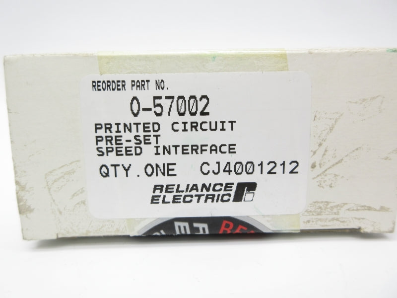 RELIANCE ELECTRIC 0-57002 (WH) NSMP