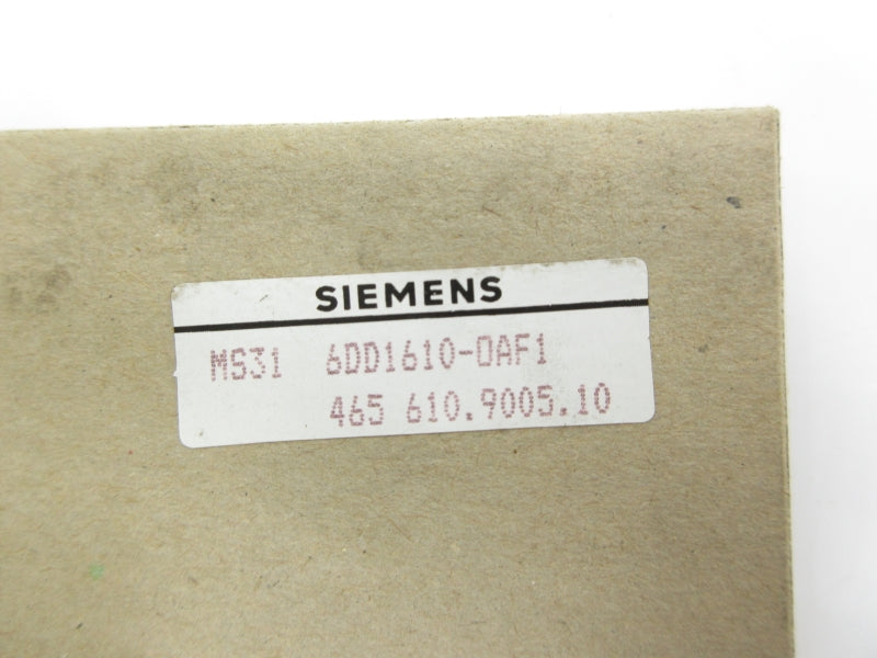 SIEMENS 6DD1610-0AF1 NSMP
