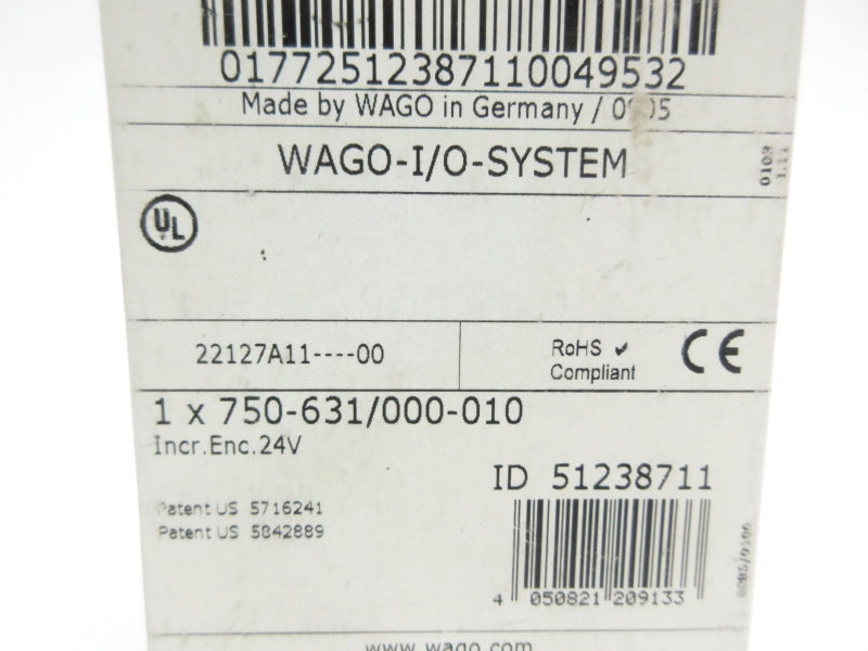 WAGO 750-631/-000-010 24V NSFS
