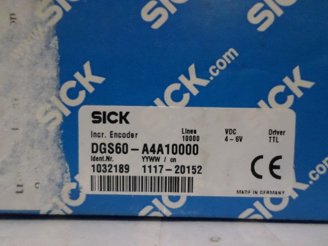 SICK DGS60-A4A10000 INCREMENTAL ENCODER *NEW IN BOX*