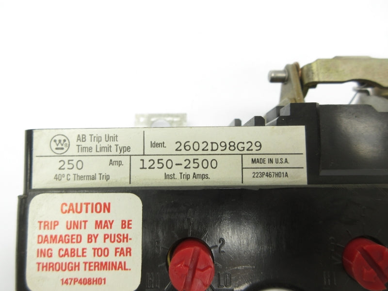 WESTINGHOUSE 2602D98G29 250A UNMP