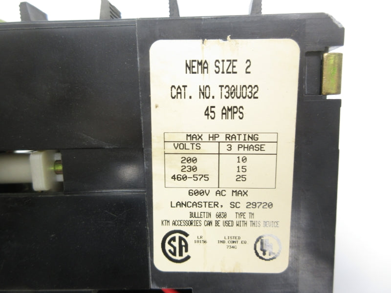 JOSLYN CLARK T30U032 110/120V 45A NSNP
