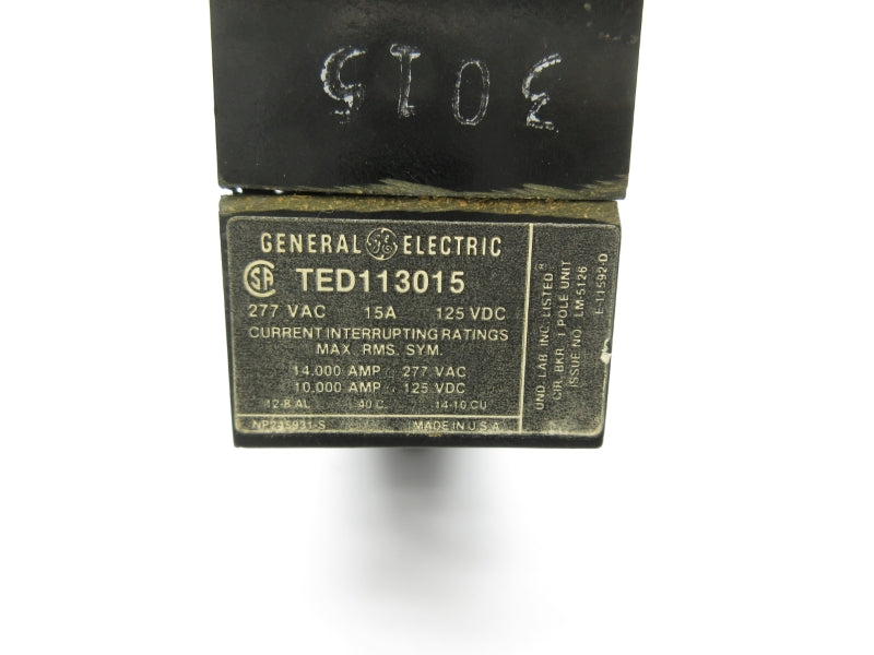 GENERAL ELECTRIC TED113015 277VAC 15A NSNP