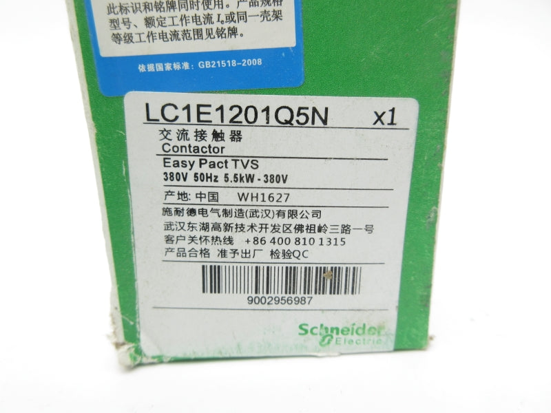 SCHNEIDER ELECTRIC LC1E1201Q5N 380V 25A NSMP