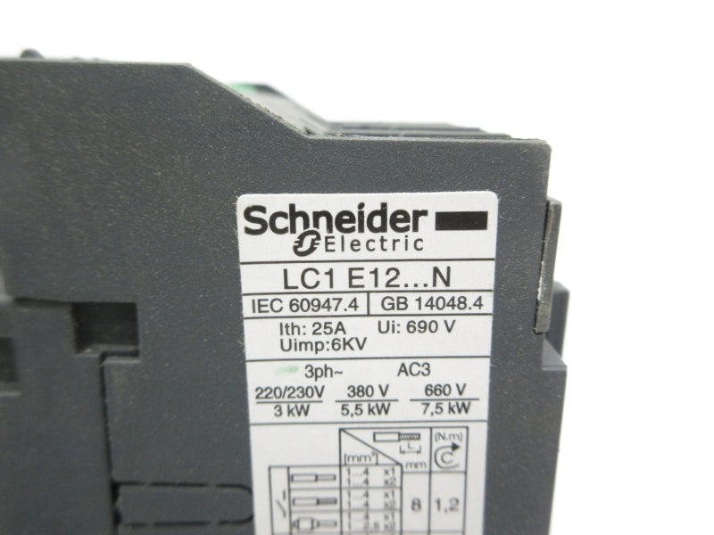 SCHNEIDER ELECTRIC LC1E1201Q5N 380V 25A NSNP