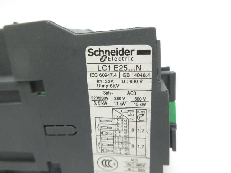 SCHNEIDER ELECTRIC LC1E2501Q5N 380V 32A NSNP