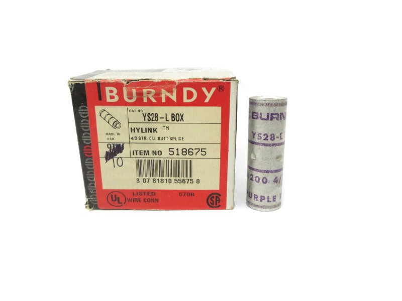 BURNDY YS28-L (PKG OF 10) NSMP