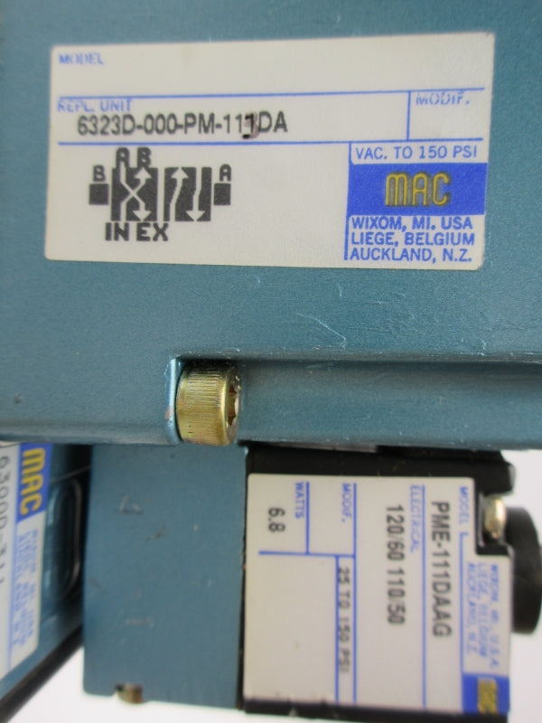 MAC 6323D-000-PM-111DA 110/120V 150PSI (AS PICTURED) NSNP