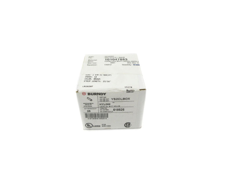 BURNDY YS2CLBOX (PKG OF 25) NSFS