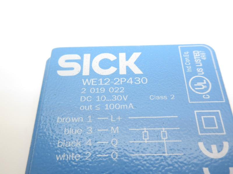 SICK WE12-2P430 2019022 10-30VDC NSNP