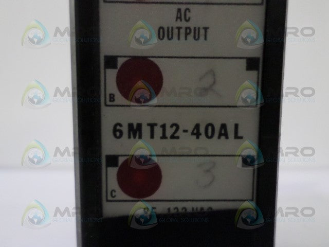 TEXAS INSTRUMENTS 6MT12-40AL AC OUTPUT MODULE *USED*