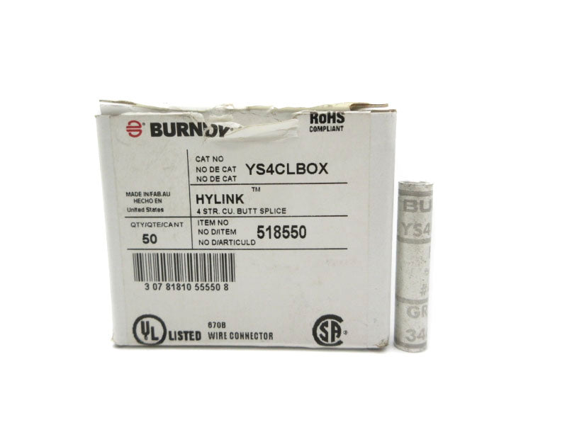 BURNDY YS4CLBOX (PKG OF 50) NSMP