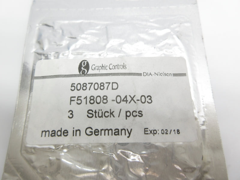 GRAPHIC CONTROLS F51808-04X-03 5087087D (PKG OF 3) NSMP
