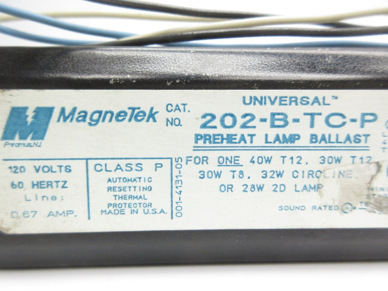MAGNETEK 202-B-TC-P 120V NSNP