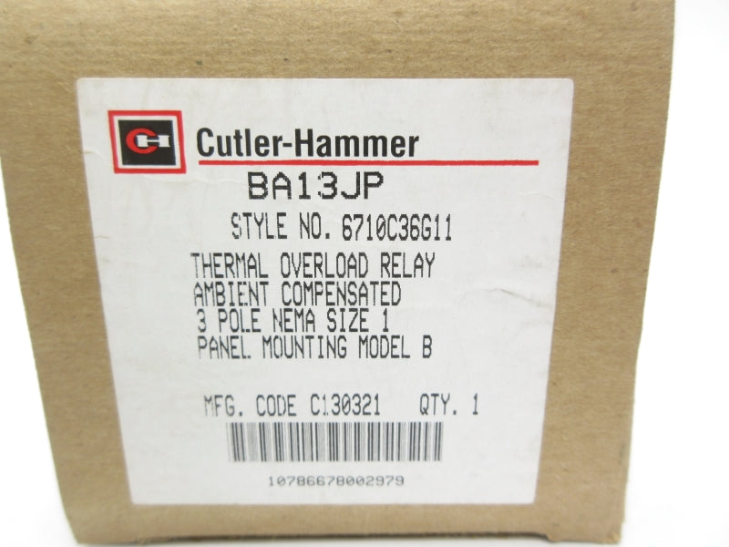 CUTLER HAMMER BA13JP NSMP