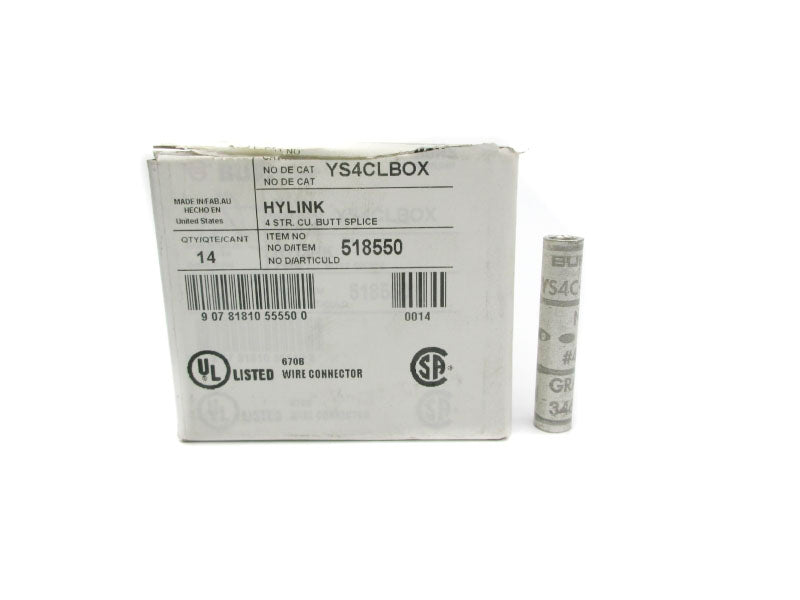 BURNDY YS4CLBOX (PKG OF 14) NSMP