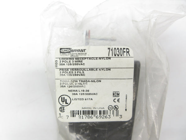 HUBBELL 71030FR 125/250VAC NSMP